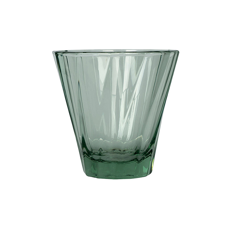 Twisted Cappuccino Glass Green 180 ml
