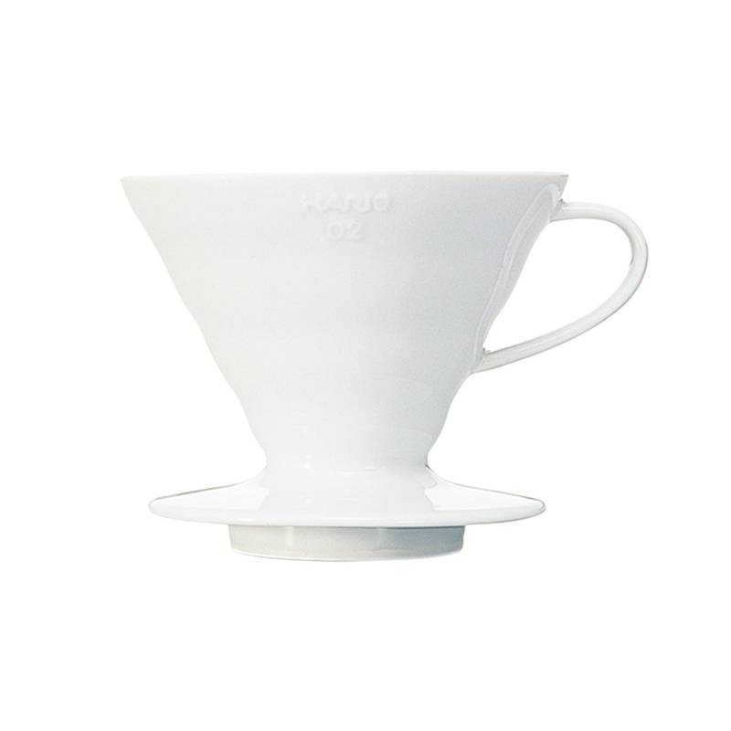 V60 Ceramic Coffee Dripper Size 02 White