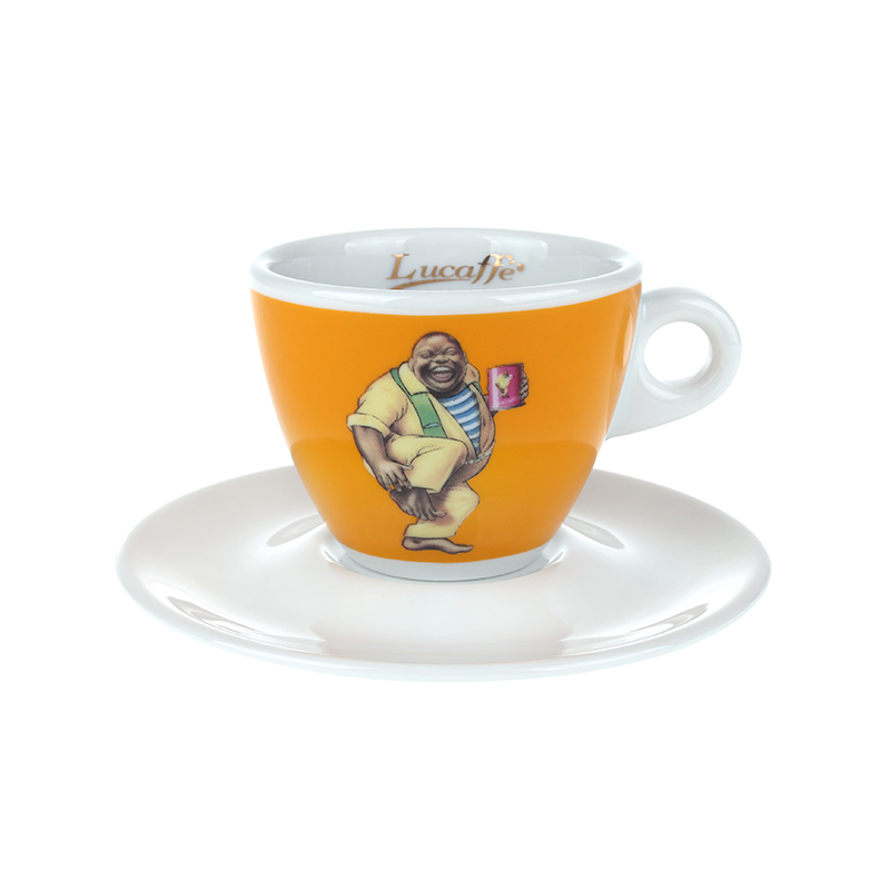 Cappuccino cup with saucer
