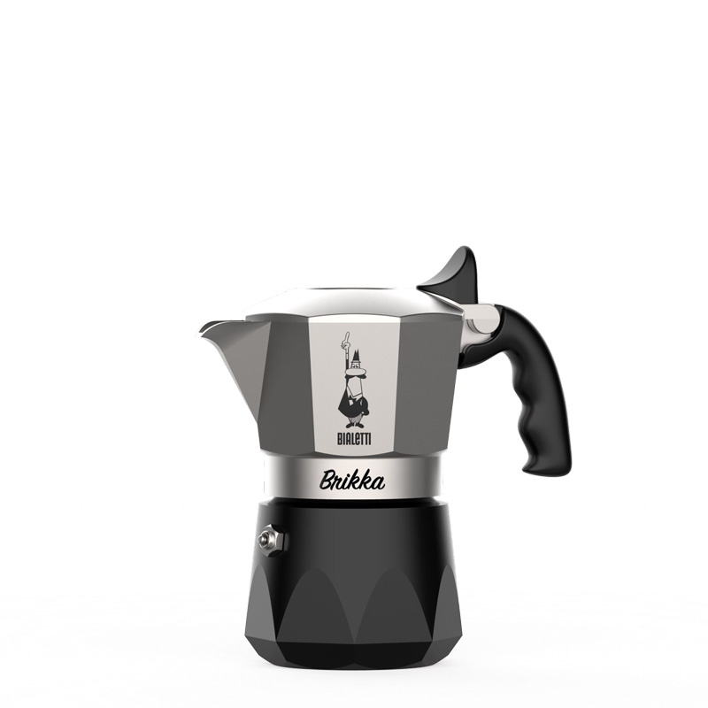 Bialetti New Brikka 2 Cups 2023 Moka Cafe Coffee Express 0007327 