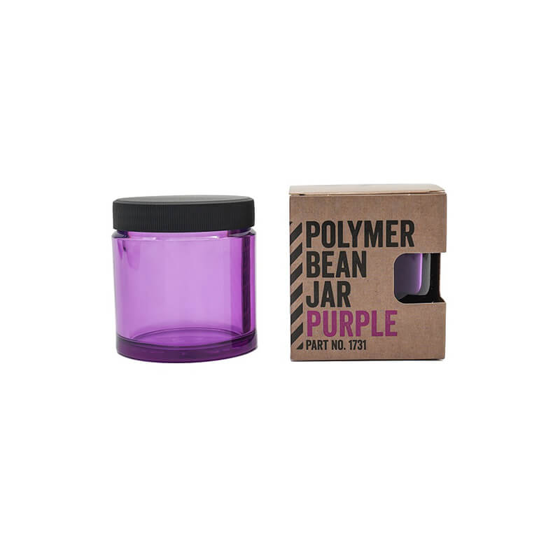 Polymer bean container purple