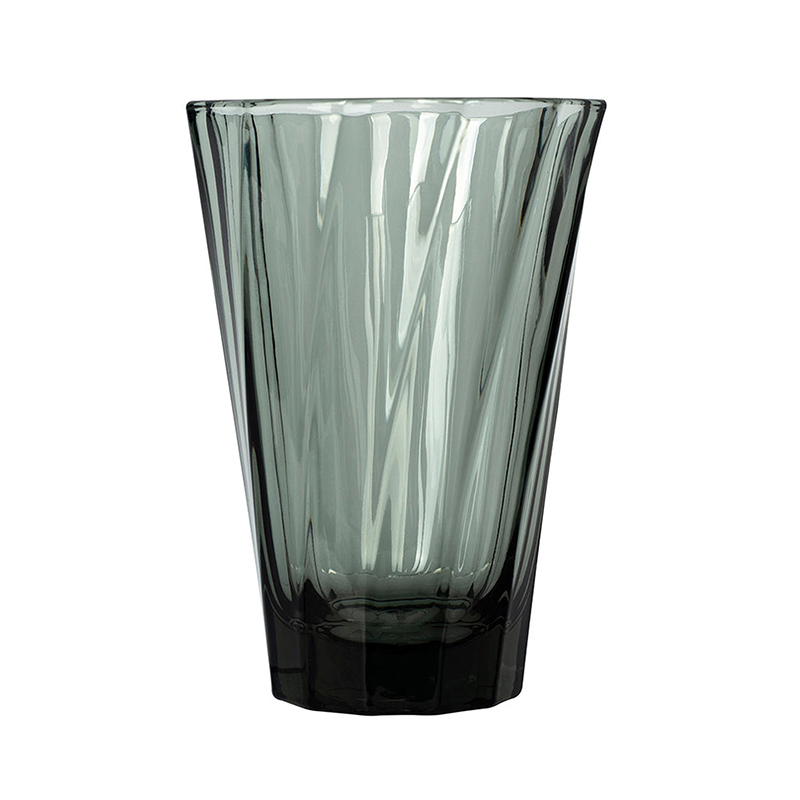 Twisted Latte Glass Black 360 ml