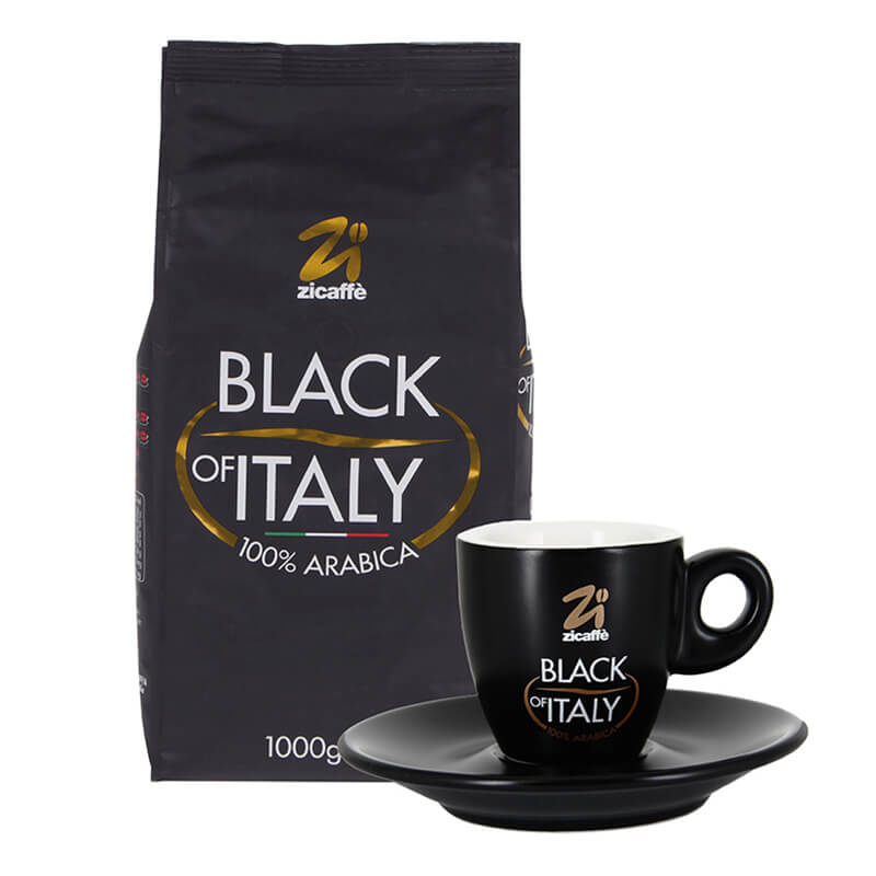 Black of Italy 1000g + Espressotasse