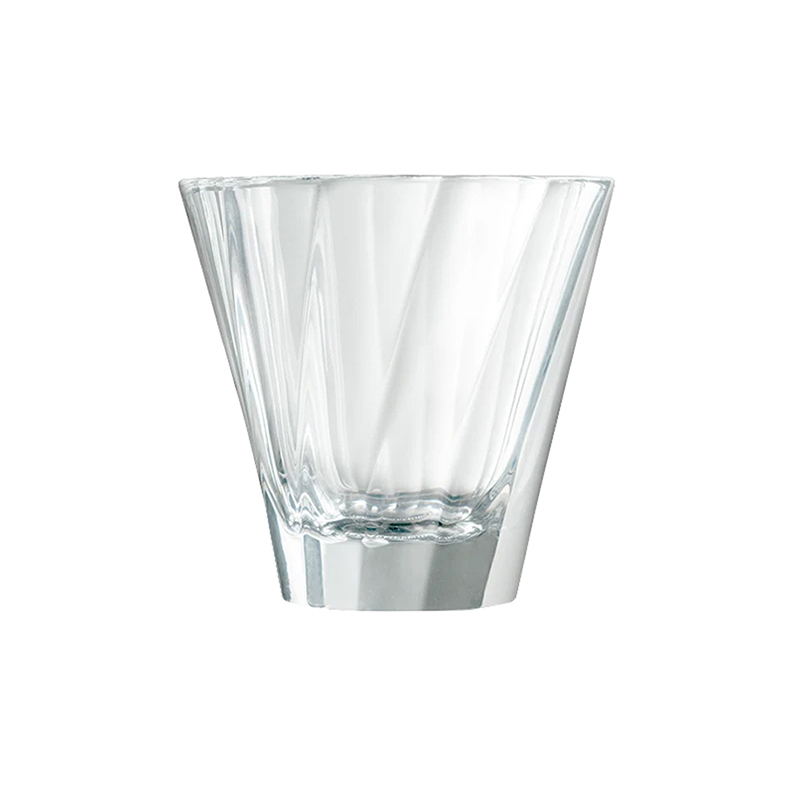 Twisted Cappuccino Glass Clear 180 ml