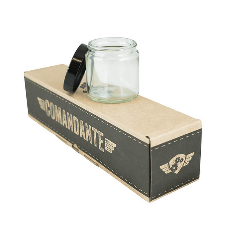 Glass container with lis set transparent 4 pieces