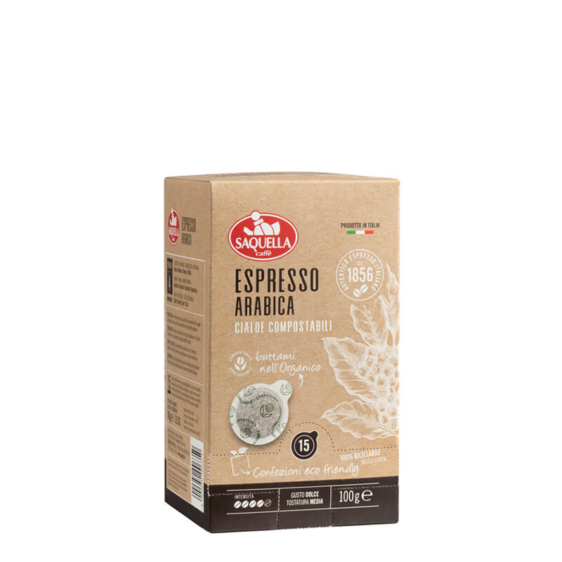 Espresso 100 % Arabica Pads 15 Stück