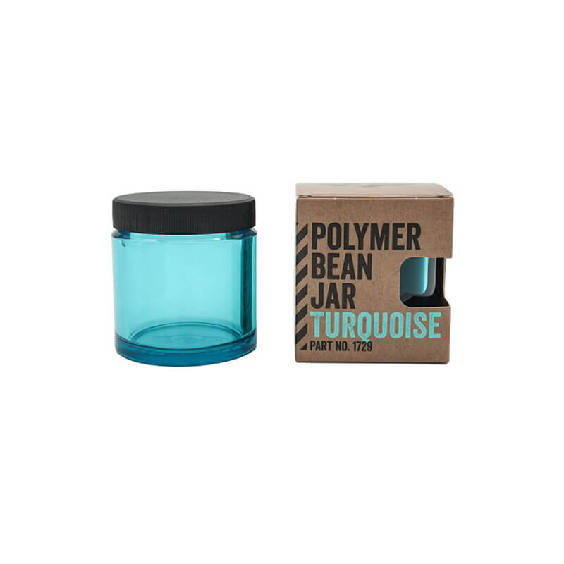 Polymer bean container turquoise