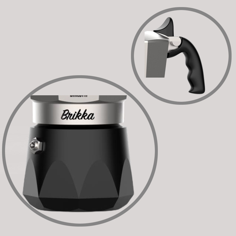 Bialetti Brikka Exclusive Espresso Maker 2 Cup Black